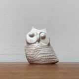 Danish mid-century ceramic owl sculpture by Søholm, 1960s.