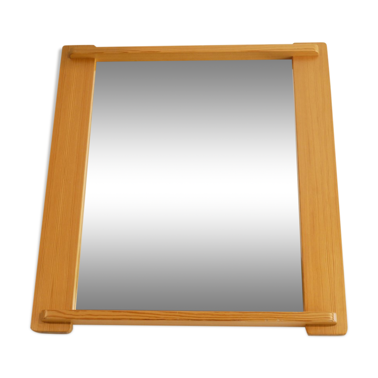 Miroir scandinave en pin 1970