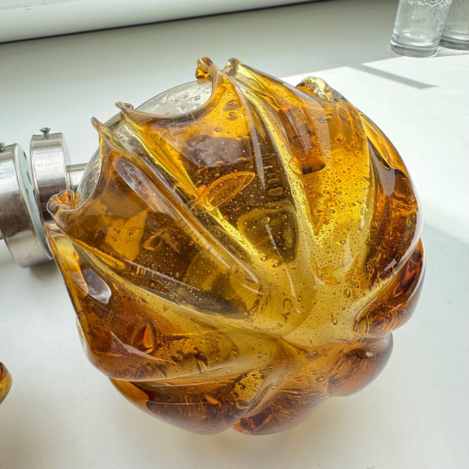 Pair of N Leuchten Wall Sconces Bubble Glass