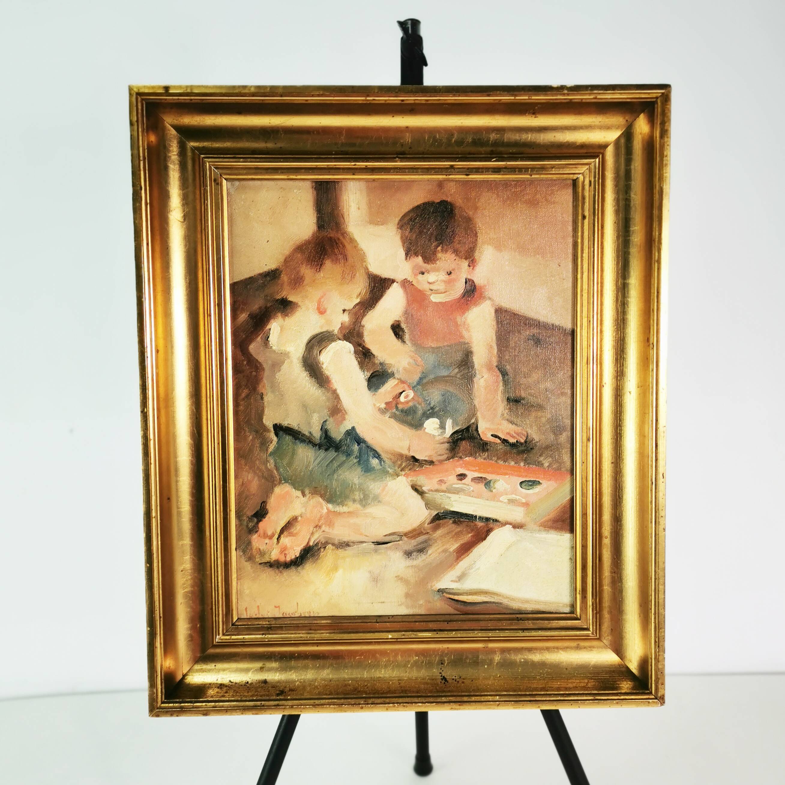 Obraz olejny, Carl Gustav Ludvig Jacobsen, Dania, (1890-1957)