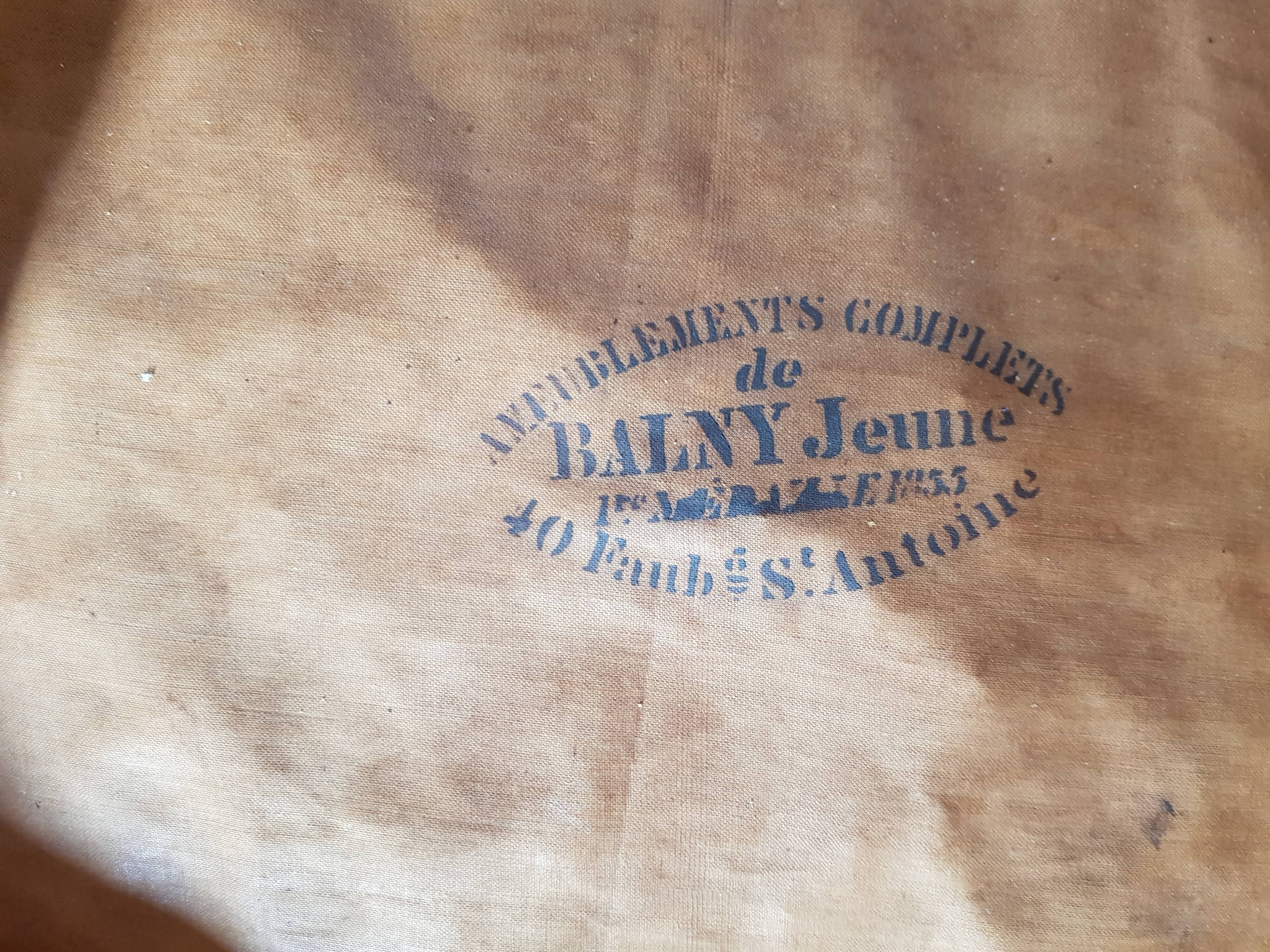 Set of 3 gilded chairs in Napoleon III style - Stamped Faubourg Saint Antoine