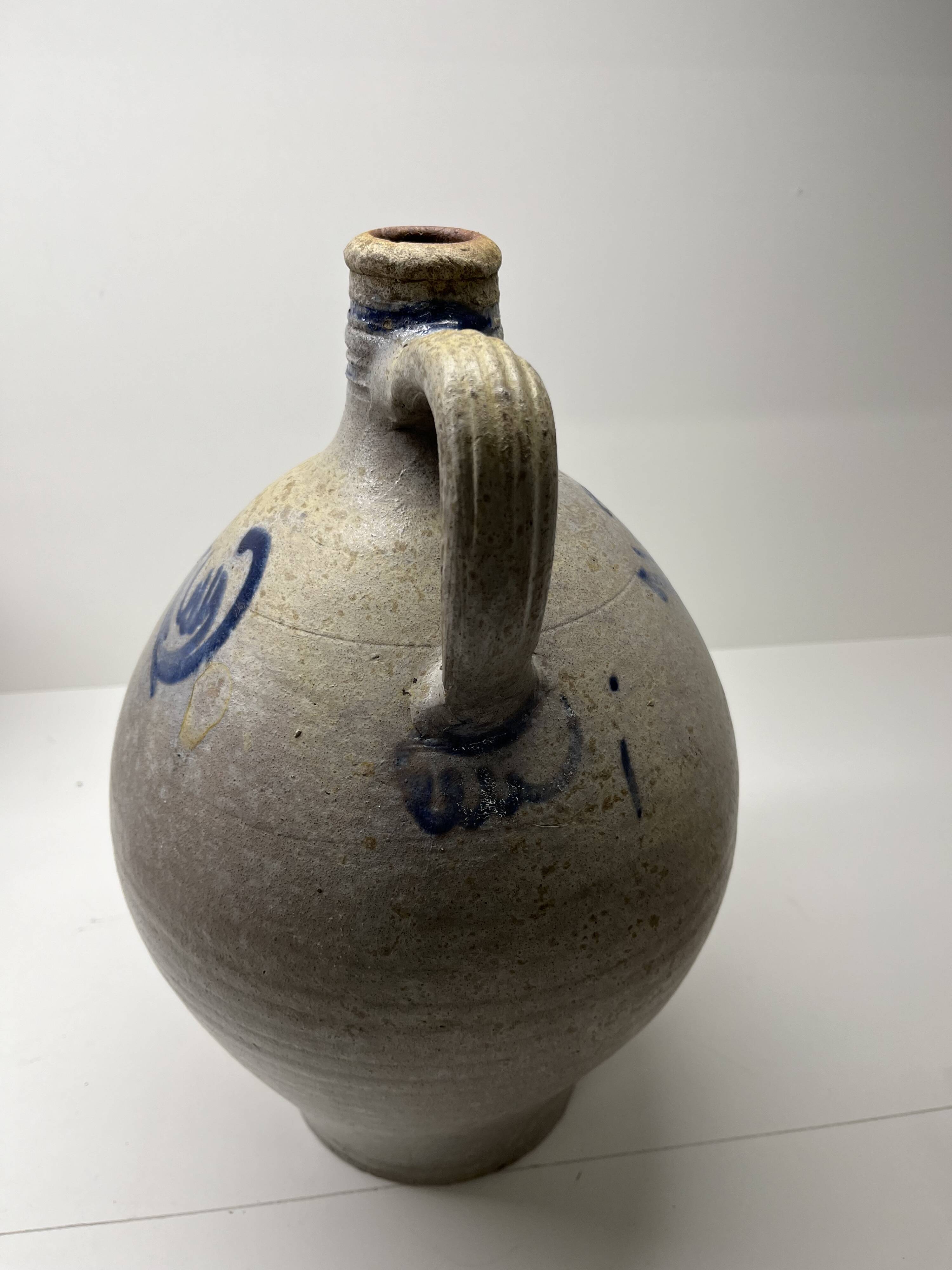 Stoneware salt jug
