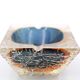 Cracked glass ashtray from Murano, Italy 70s