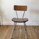 Chaise en formica marron années 70