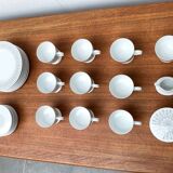 Vintage grey coffee service Secunda, made in Germany by Tapio Wirkkala for Rosenthal, set of 28.