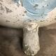 Pair of fiber cement cauldrons from the 60s and 70s