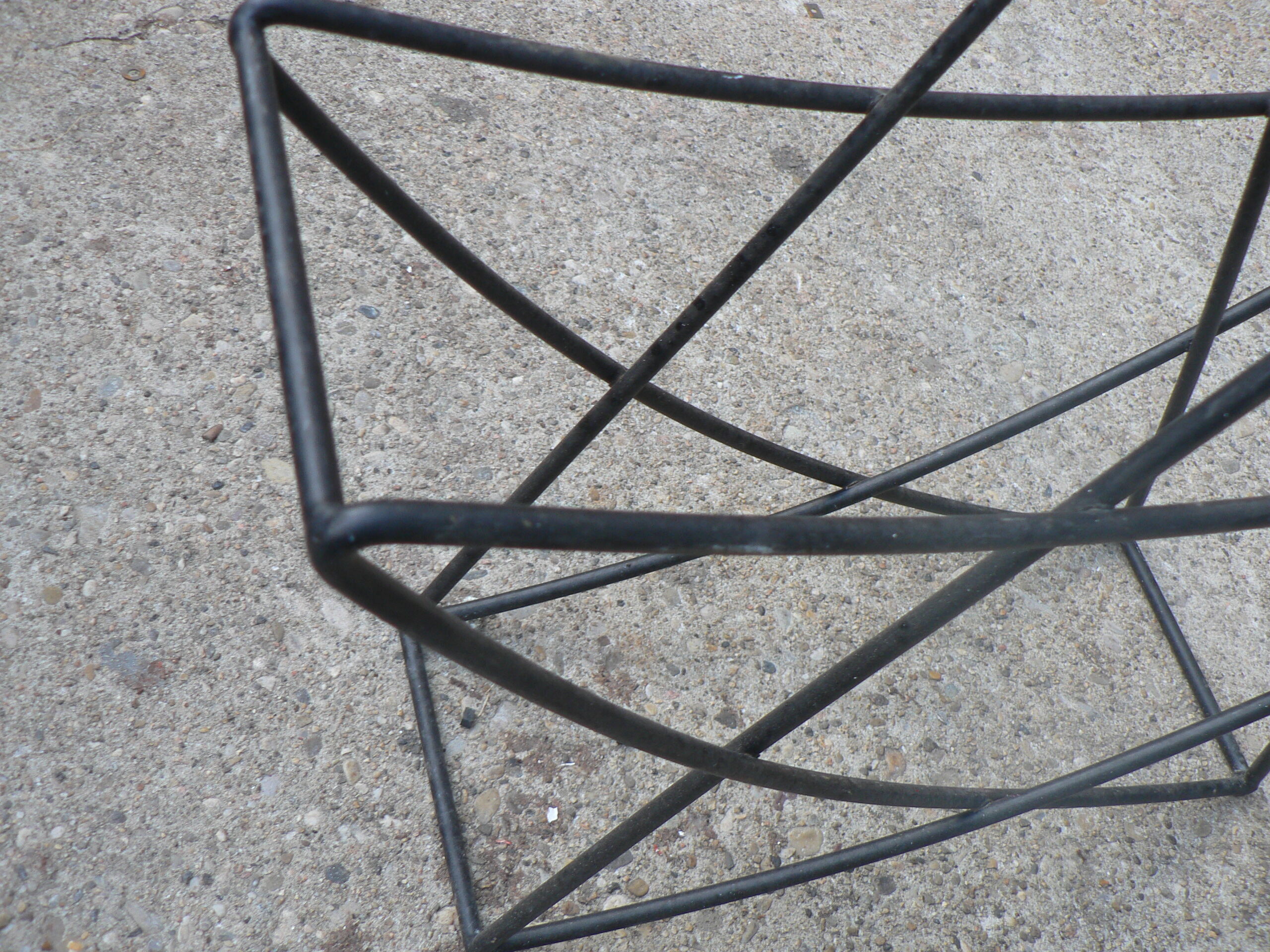Umbrella stand painted metal star