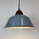 Industrial Grey Enamel and Cast Iron Pendant Light, 1960s
