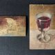 Small old signed painting, scene of cats, oil on panel, 1900