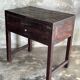 Meuble de métier ancien indonésien en teck à deux tiroirs H80,5 L79,5x51