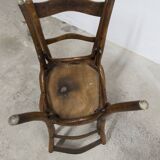 Pair of 1920s Baumann Bistro chairs, seat with design