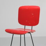 Dutch modernist tabouret by Coen De Vries - 1950s