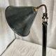 Vintage workshop lamp 1950 painted metal and brass