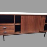 Low sideboard, 1950s/60s, from the Jean Zay University Residence in Antony