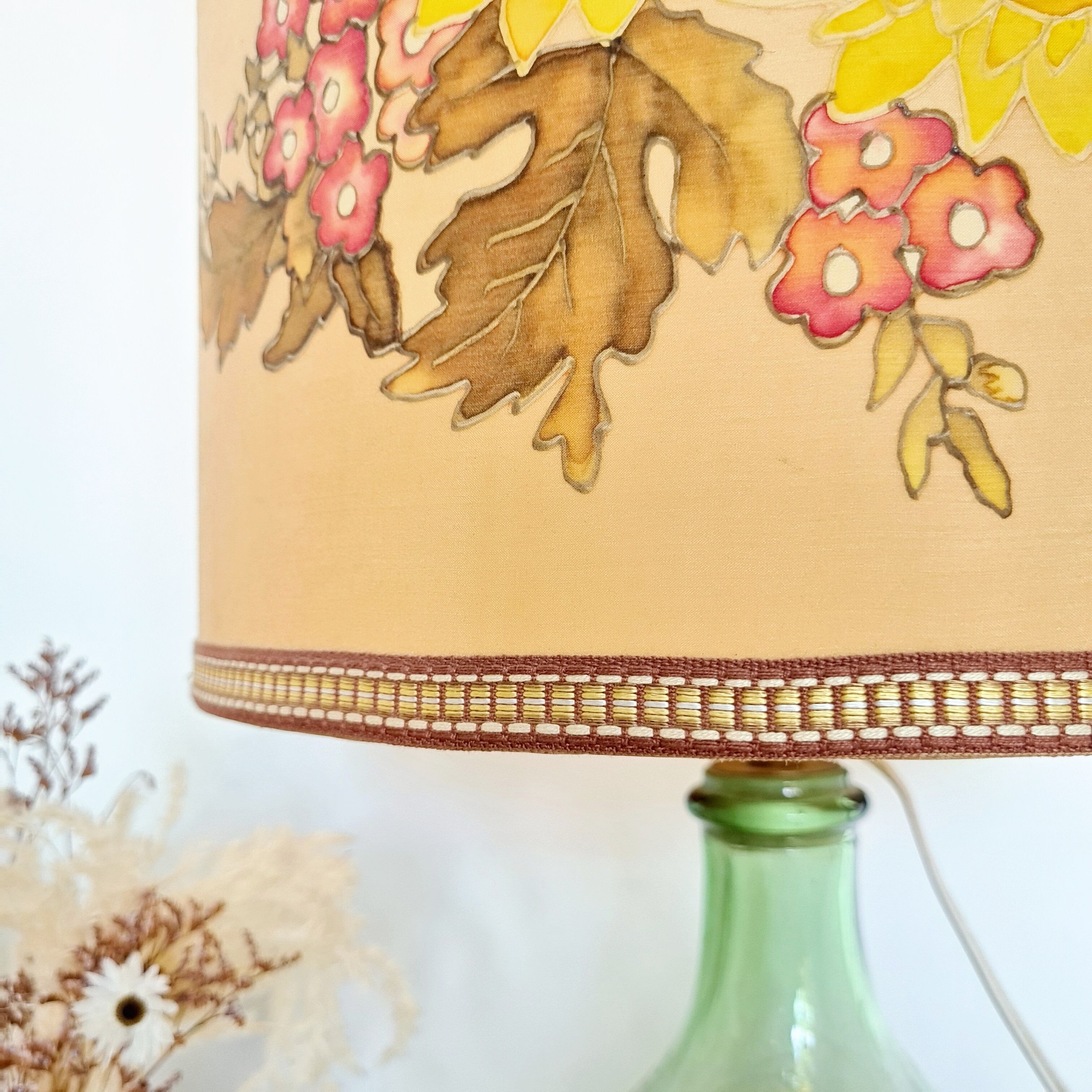 Lady jeanne lamp and silk lampshade