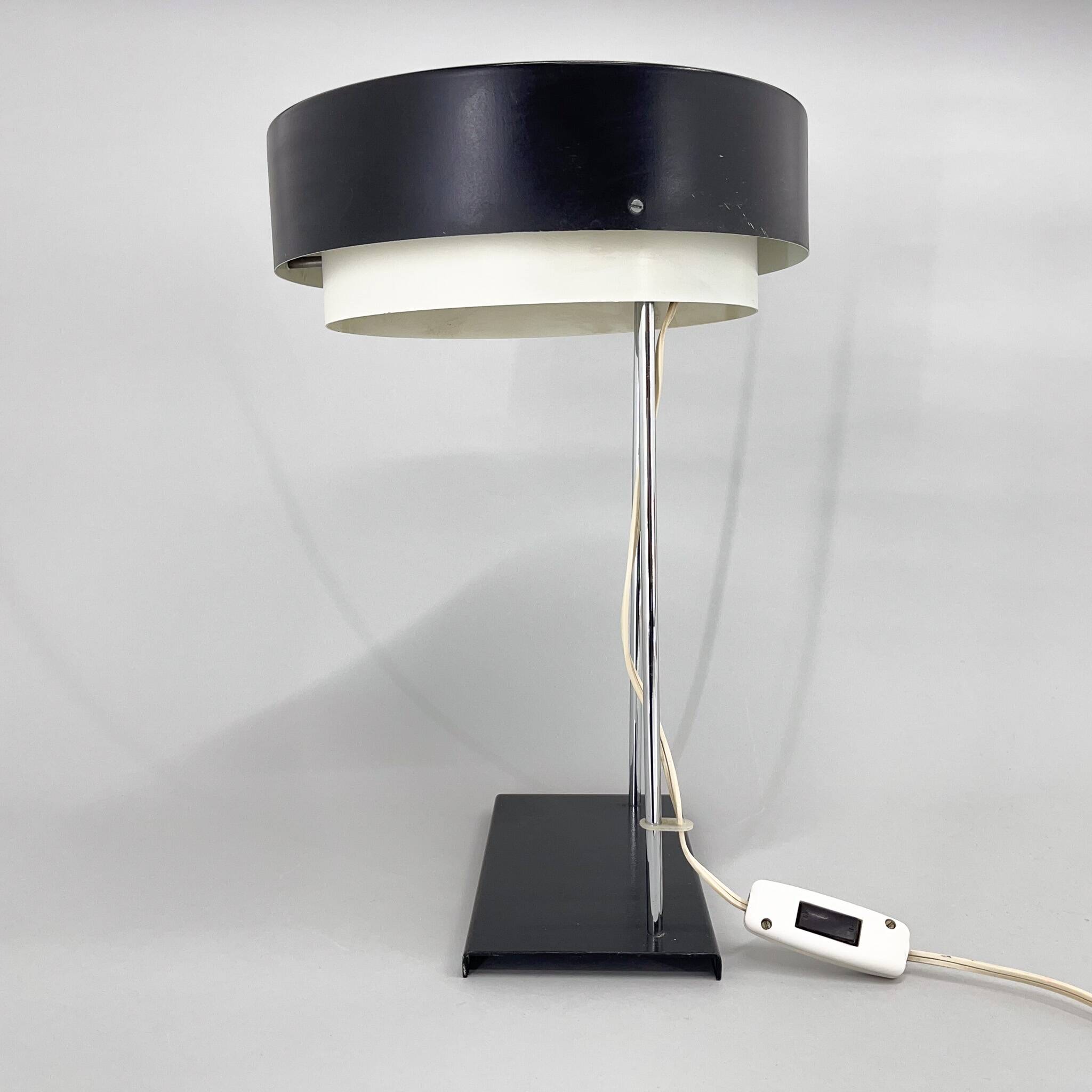 Rare Midcentury Table Lamp by Josef Hůrka for Napako, Marked