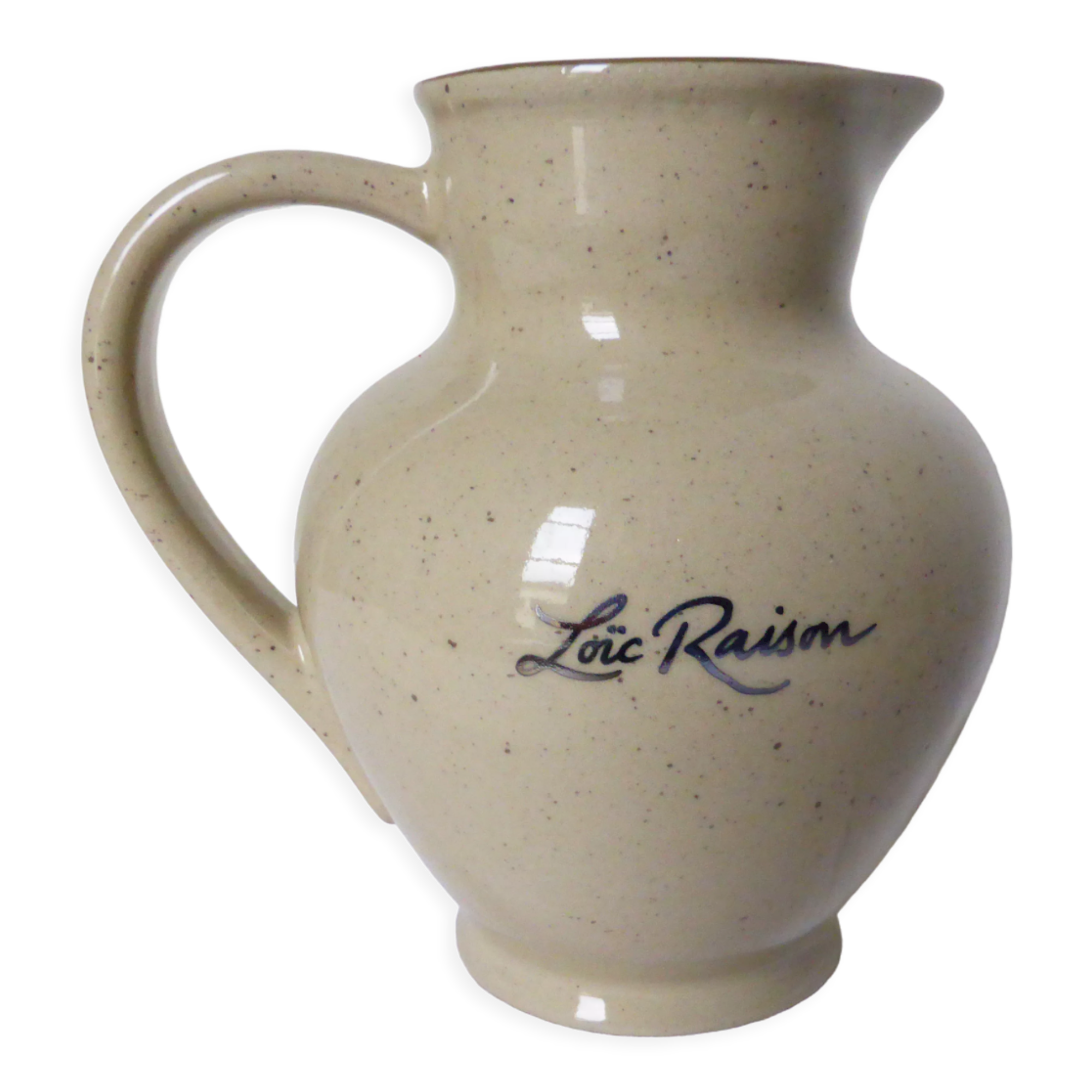 1 vintage French ceramic cider pitcher 210148