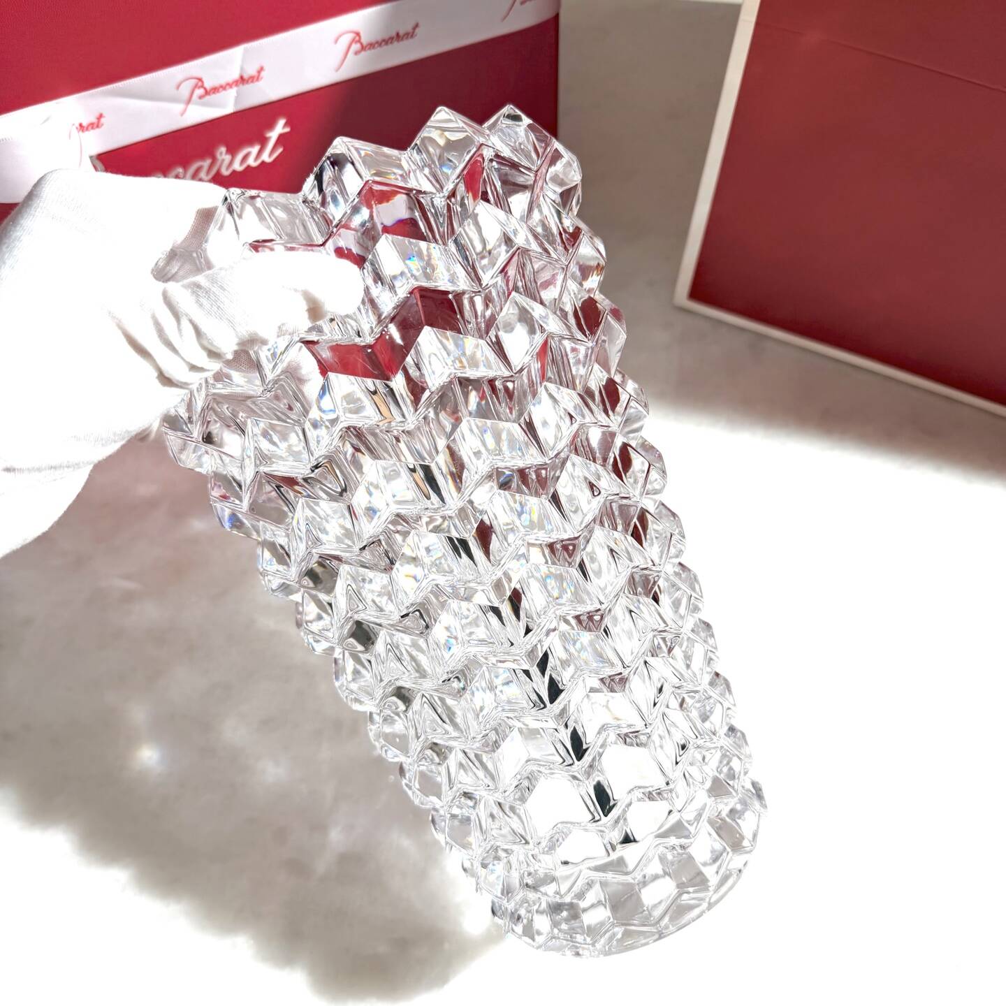 Baccarat Crystal Zig Zag Vase (25cm)