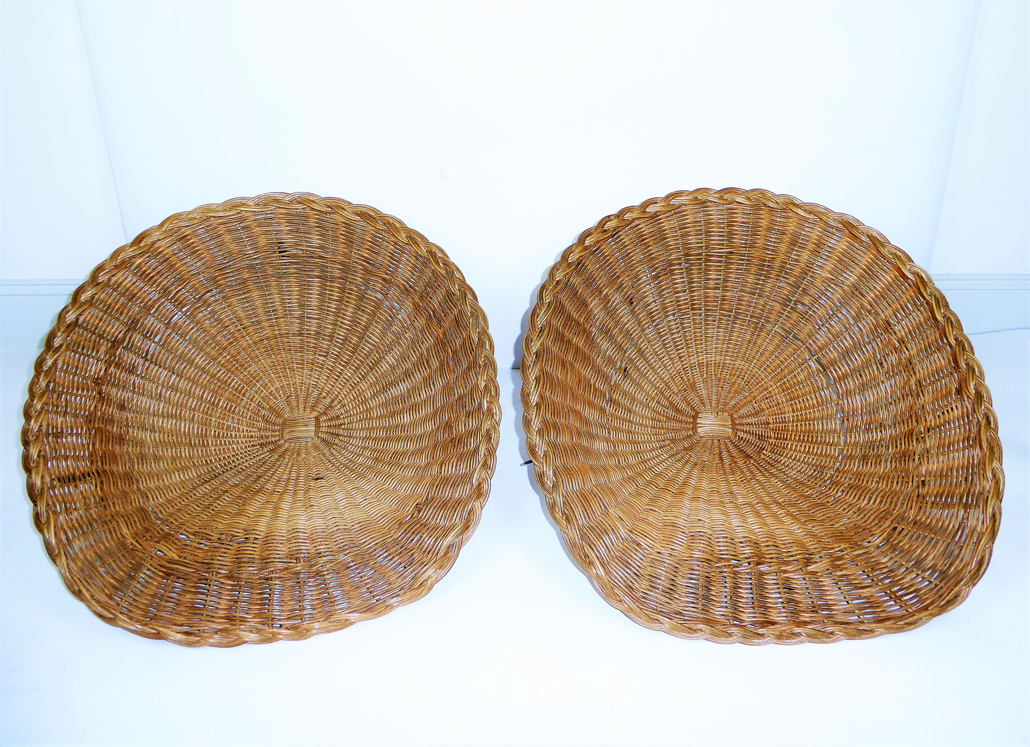 Rattan armchairs 1950