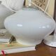 Paire de suspensions lustre abat jour en verre blanc 1950