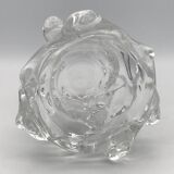 Crystal vase with relief spike decor 1.8 kg