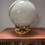 Plafonnier ou applique vintage globe blanc