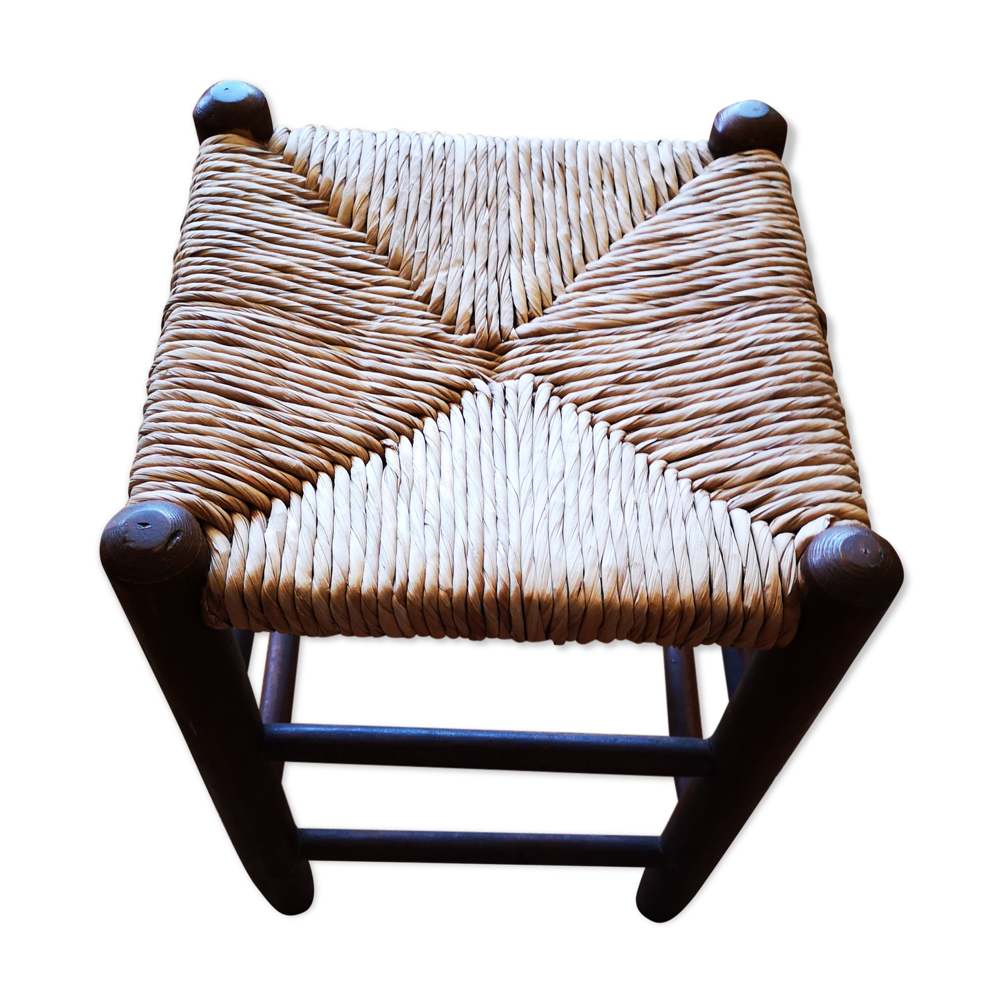 Stool paillé years 50.