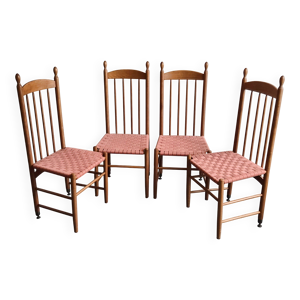 suite de 4 chaises ''Racine'