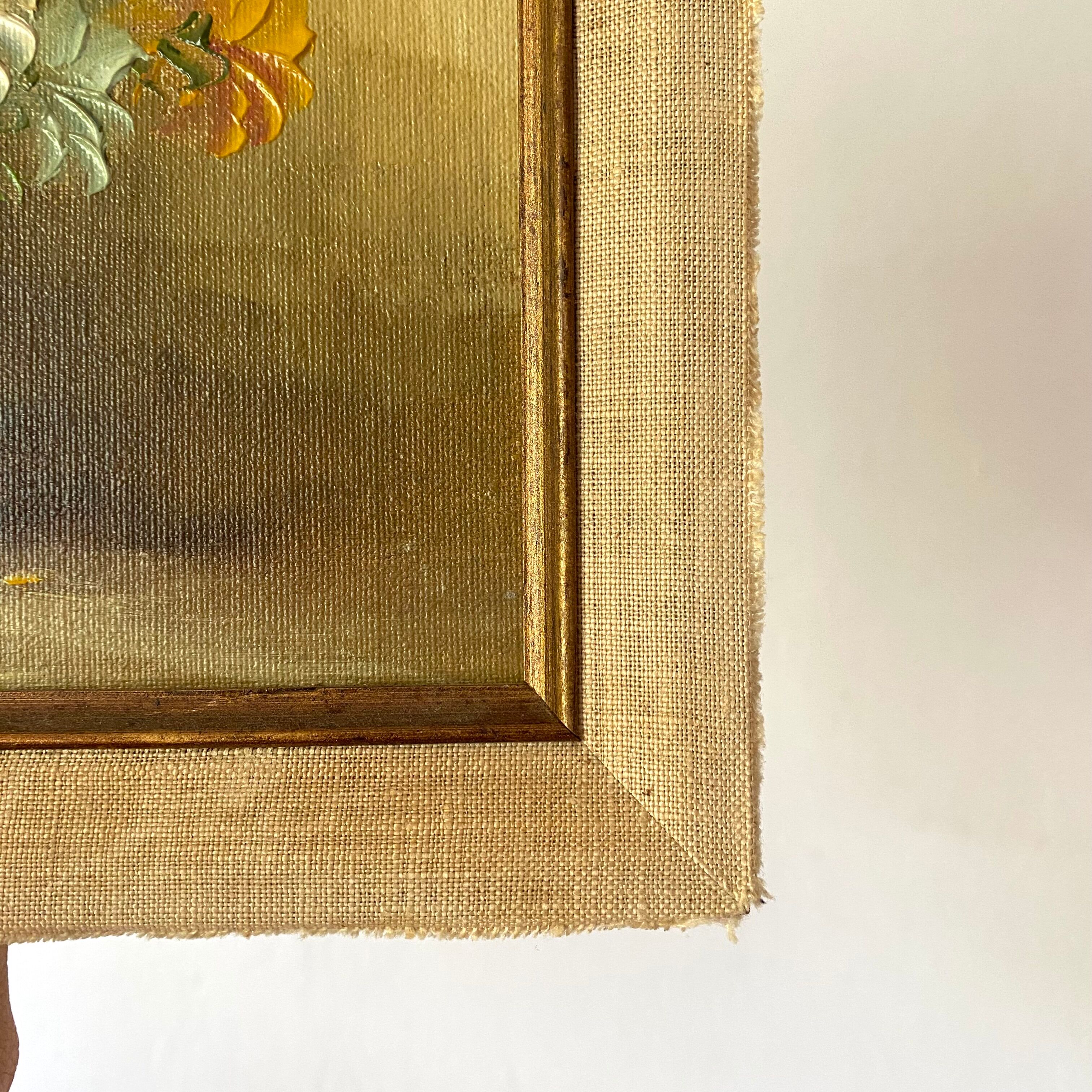 Painting bouquet of flowers