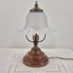 Lampe à poser vintage abat jour tulipe