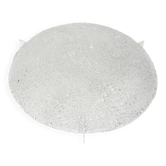 Large round frosted glass ceiling light, Kaiser, Germany, 1970s