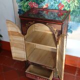 Bali furniture (sideboard) in polychromed banana leaves 54 x 91 x 38 cm