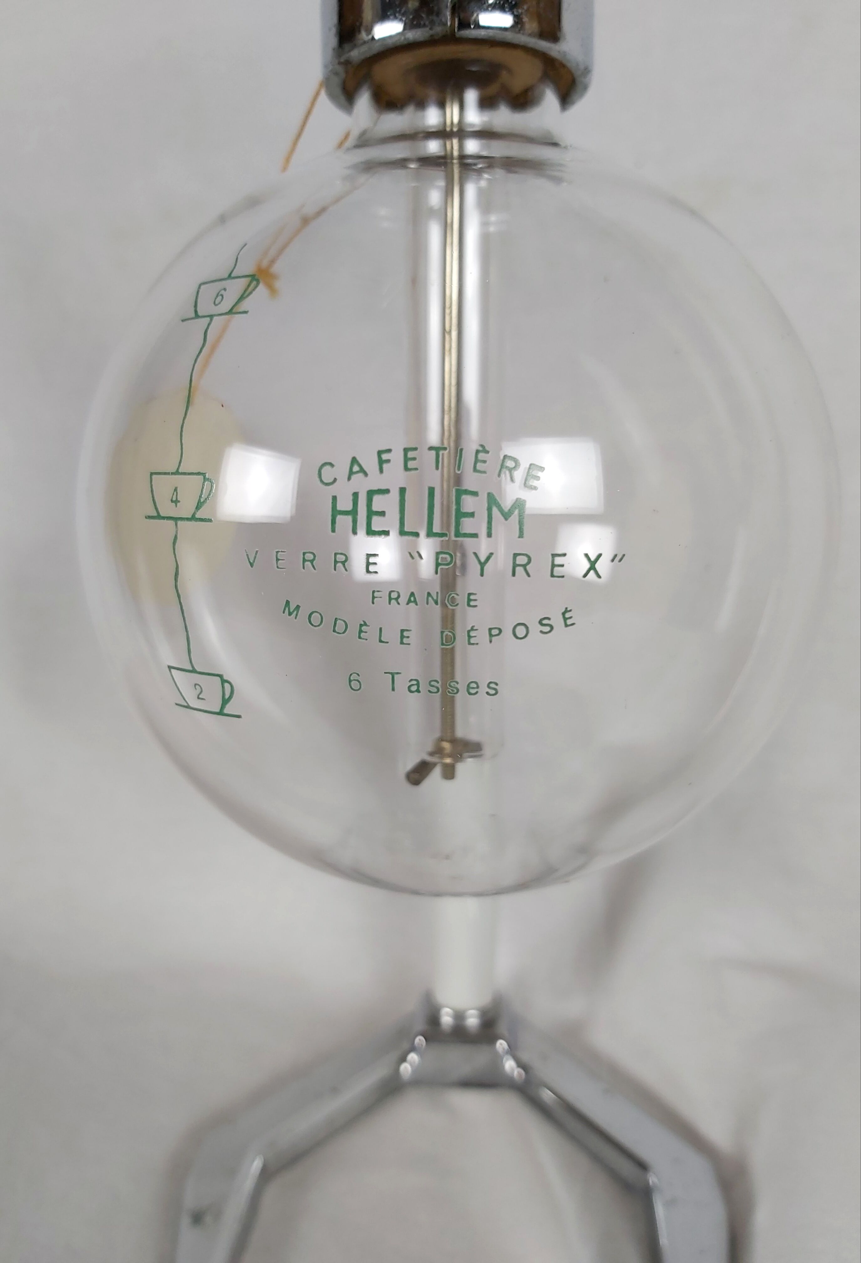 French Hellem 6 cup coffee maker, from 1930
