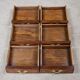 Pair of bedside tables in marquetry, Louis XV style – Mid 20th century