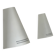 Pair of vintage wall lights, matte white metal, Netherlands, 1980s