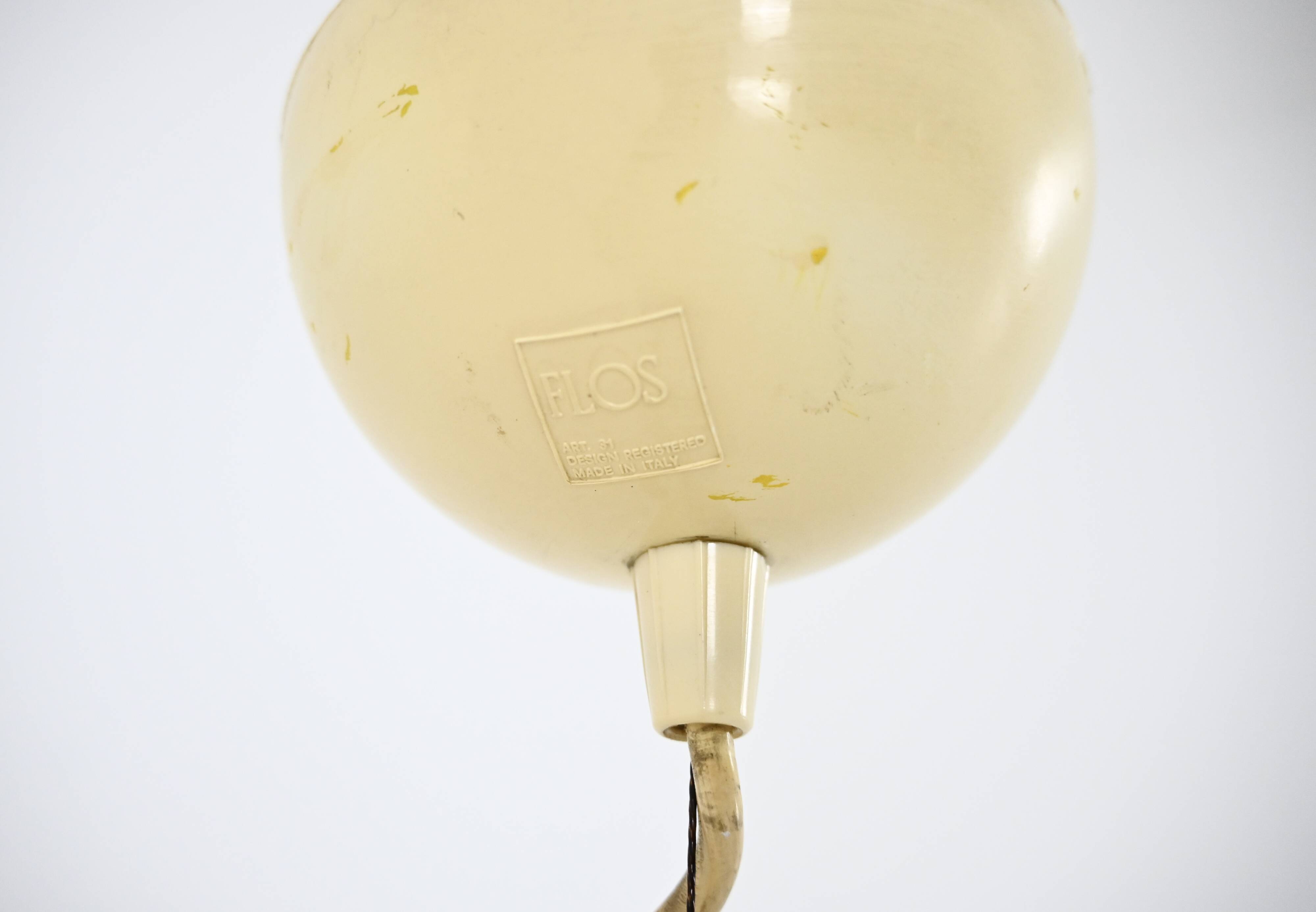 Pair of "Fior di Loto" pendants by Afra & Tobia Scarpa for Flos, year