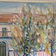 Original Swedish Oil on Canvas, Motif in Italy by Gunnar I. Erixon