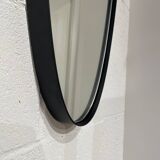 Rear view mirror and free shape black metal outline