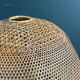 Woven rattan pendant lampshade