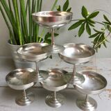 Set 6 stainless steel sorbet cups