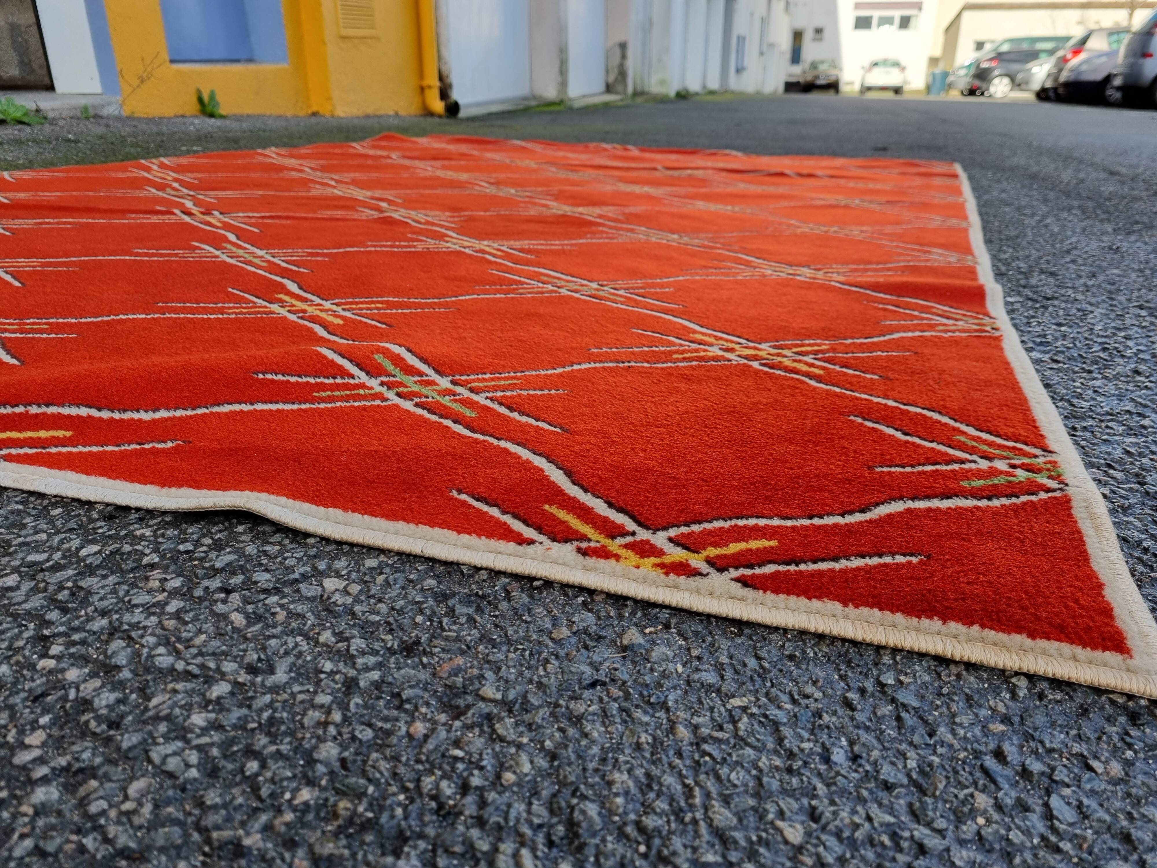 Carpet of 1970 red 280x200cm