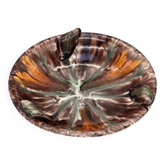 Jaseba tray, majolica, glazed ceramic, germany 1970s