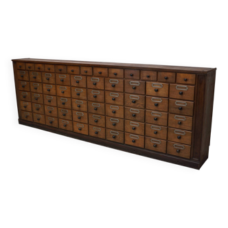 Antique Large German Oak Apothecary / Pharmacy Cabinet, 1920/1930s