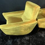 Pair of designer armchairs 1955-1960 by Louis Paolozzi for Zol Brandt Steiner