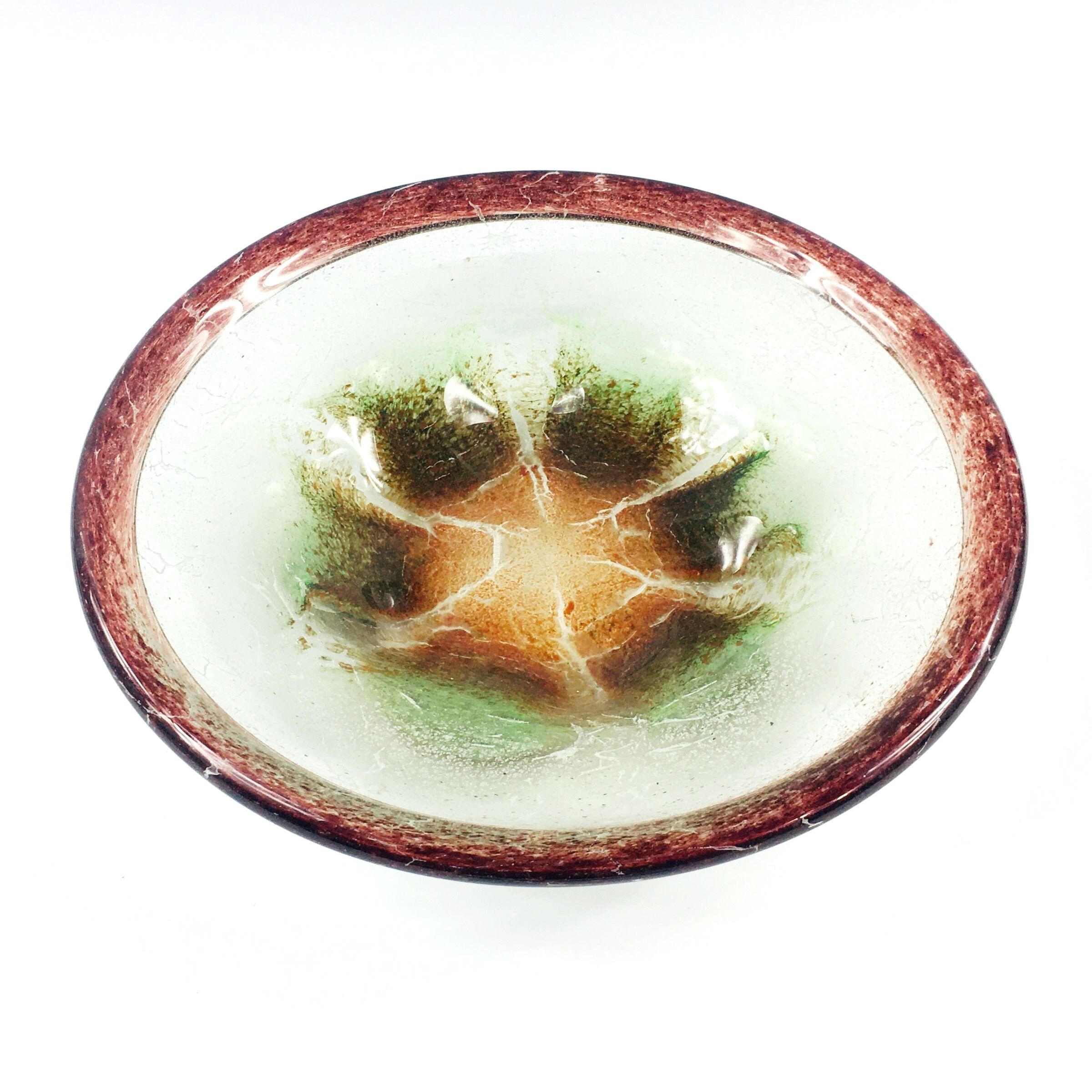 Art deco "Ikora" glass bowl by Karl Wiedmann for WMF, Germany, 1920s-30s