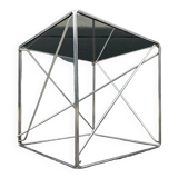 Cube en métal et verre Max Sauze