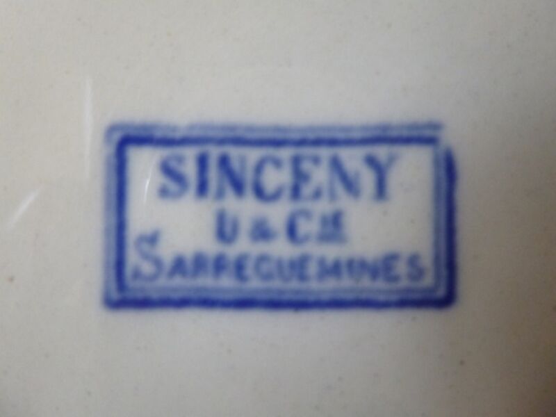 Set of 18 plates Sarreguemines sinceny XlXème