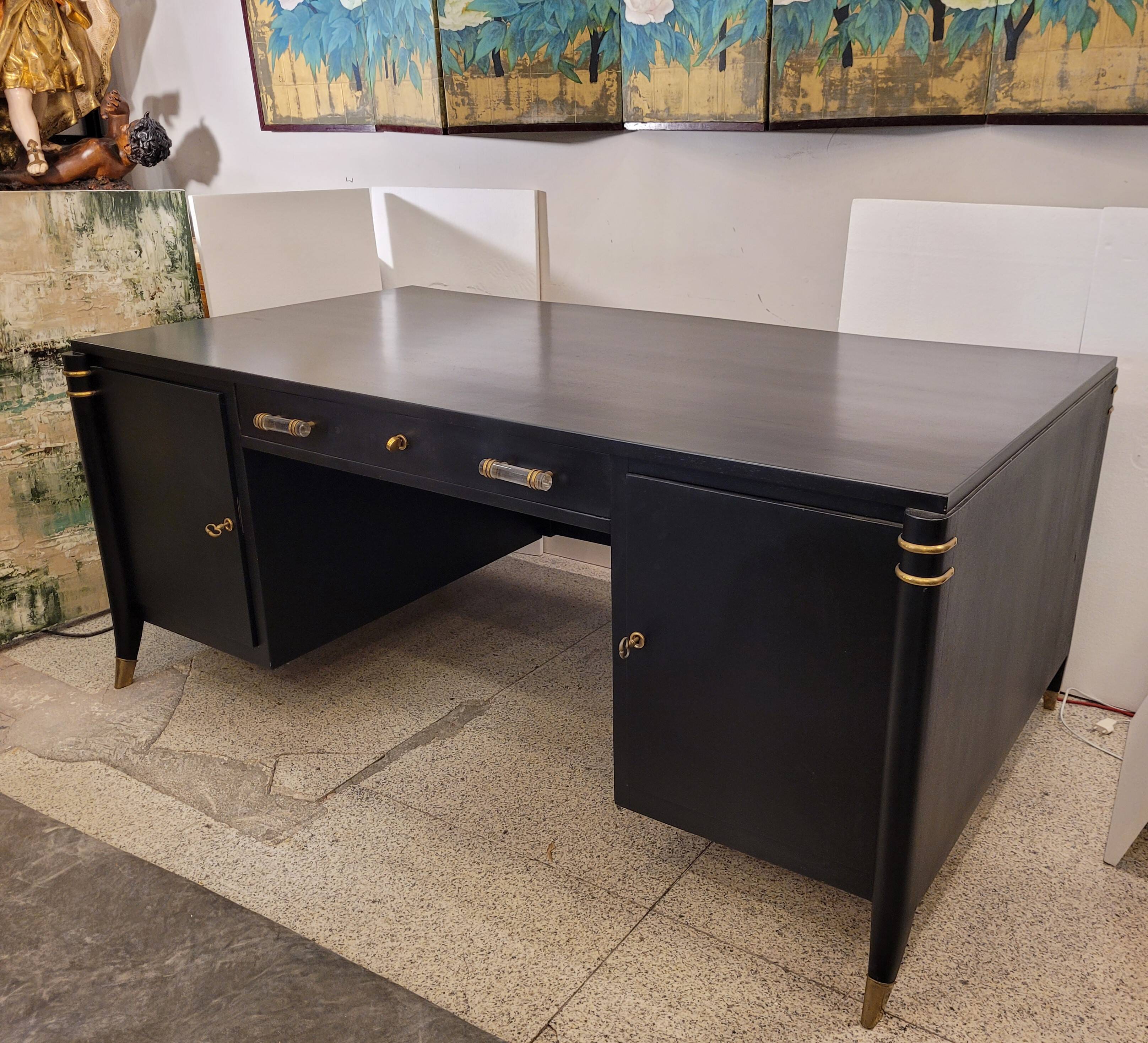 Escritorio o mesa de despacho Art Deco, after Léon & Maurice Jallot, 40´s,