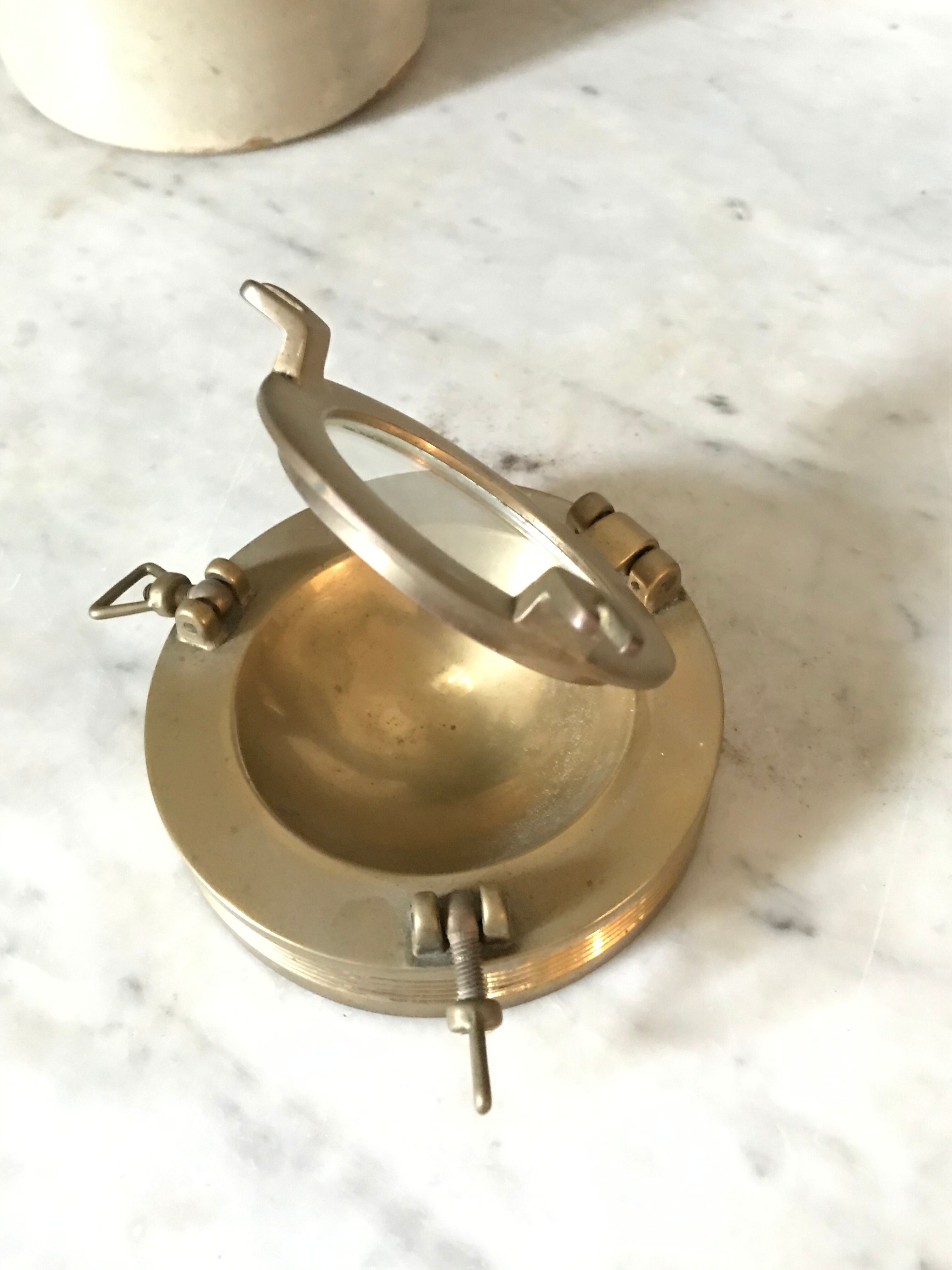 Vintage brass ashtray