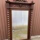 Renaissance style castle hunting mirror Louis XIII carved oak 1880